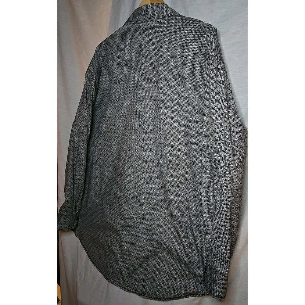 Panhandle Rough Stock Western Shirt Mens Sz 2XL Geometric Pearl Snap Cowboy - Picture 7 of 10